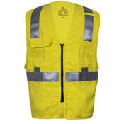 Dual Hazard FR Hi-Vis Deluxe Road Vest - Type R Class 2 in Hi-Vis Yellow